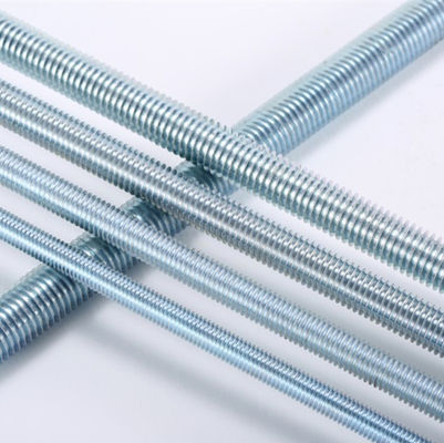 質  ISO9001 Gr8.8 Zinc Plated Thread Rods Galvanized Full Thread Bar Bolts 工場