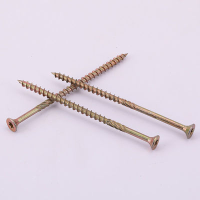 質  Yellow Zinc Torx Drive Chipboard Screw Double Countersunk Head Chipboard Screw 工場